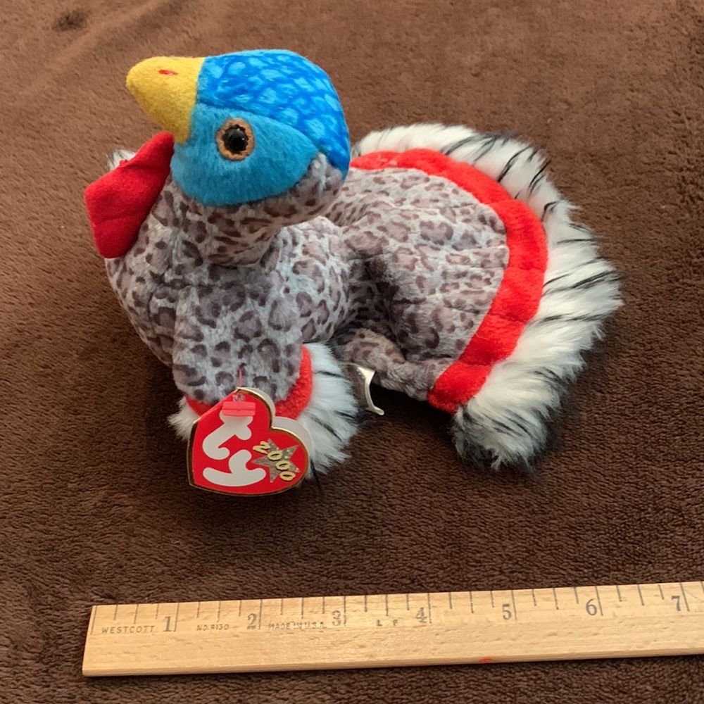 2000 TY Beanie Baby Lurkey Turkey Plush stuffed collectors collectible toy - Picture 3 of 9